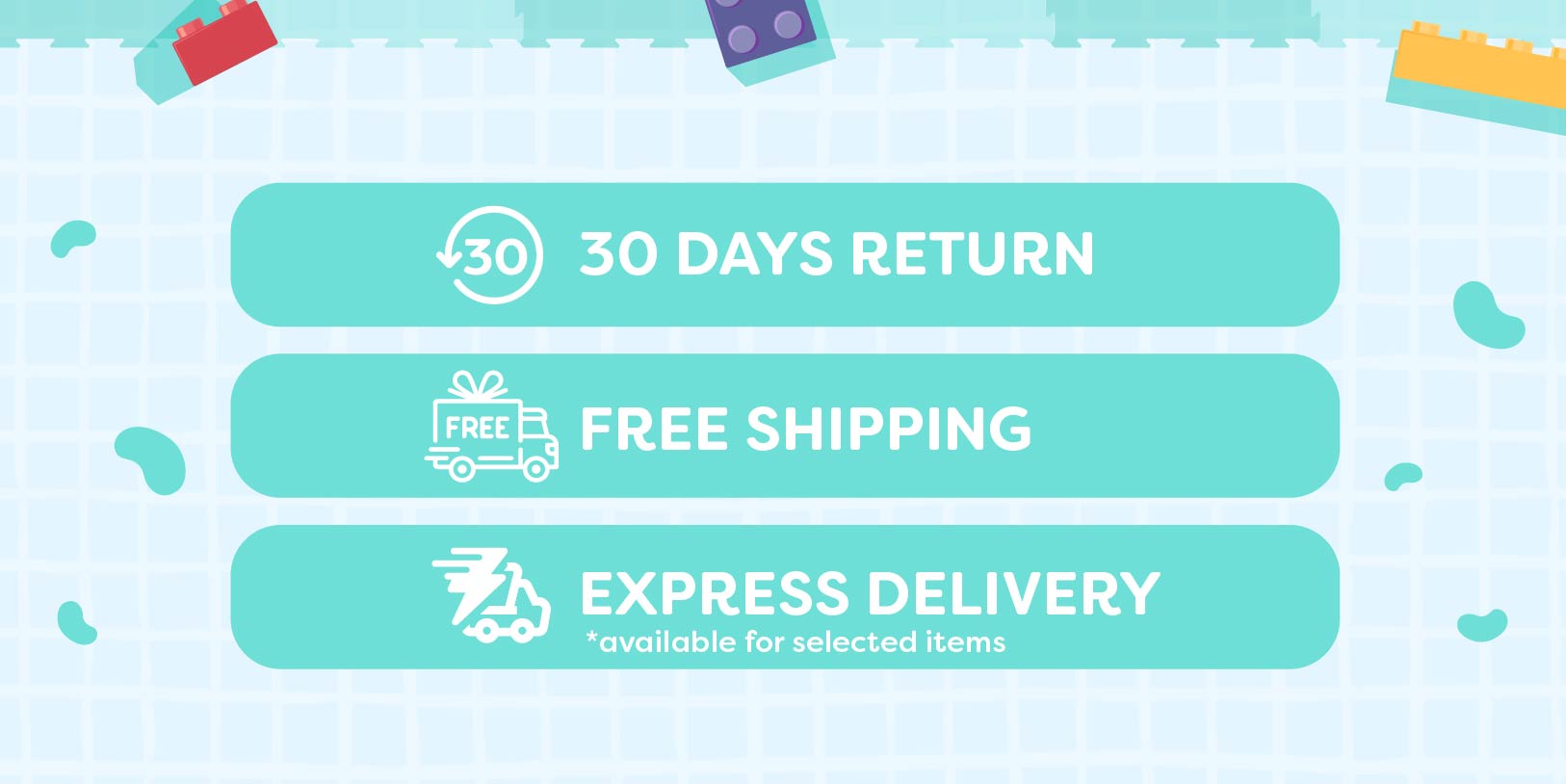 30 days return and free shipping