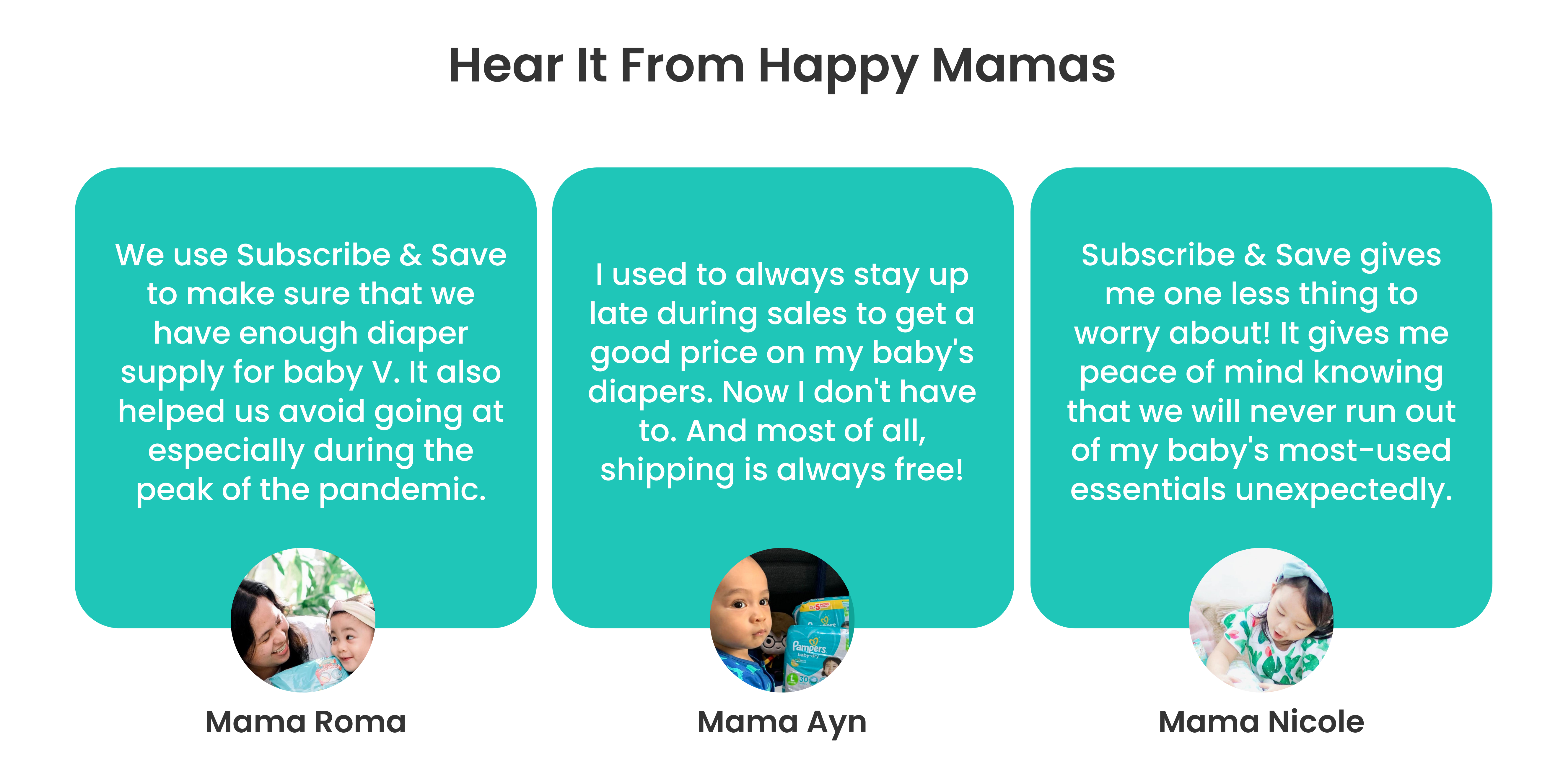 Hear it from Happy Mamas